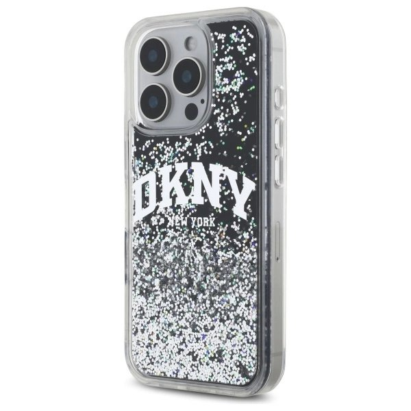 Dėklas DKNY DKHCP16LLBNAEK iPhone 16 Pro 6.3 Juodas/Juodas hard Liquid Glitter Arch Logo 1 Dėklas DKNY DKHCP16LLBNAEK iPhone 16 Pro 6.3 Juodas/Juodas hard Liquid Glitter Arch Logo 1