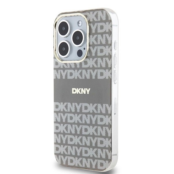 Dėklas DKNY IML MonoStripe MagSafeiPhone 15 Pro Max - Smėlinis 1