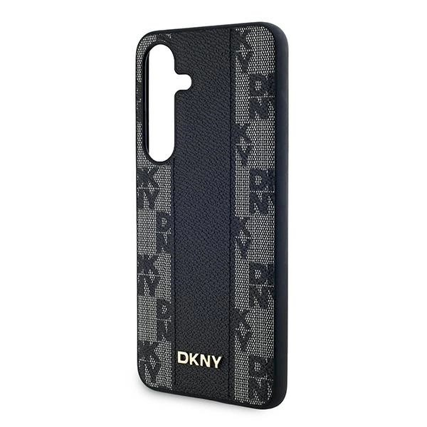 Dėklas DKNY Leather Checkered Mono Pattern MagSafe  Samsung Galaxy S24 - Juodas 5 Dėklas DKNY Leather Checkered Mono Pattern MagSafe  Samsung Galaxy S24 - Juodas 5