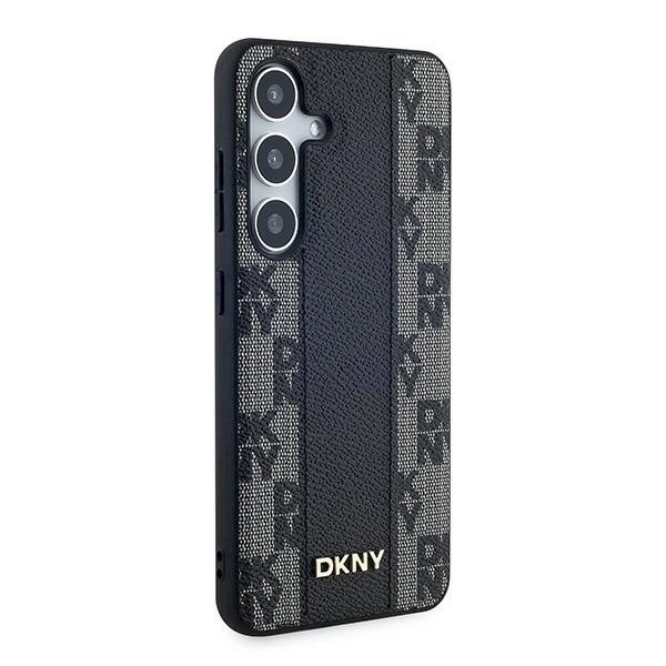 Dėklas DKNY Leather Checkered Mono Pattern MagSafe Samsung Galaxy S24+ - Juodas 3 Dėklas DKNY Leather Checkered Mono Pattern MagSafe Samsung Galaxy S24+ - Juodas 3