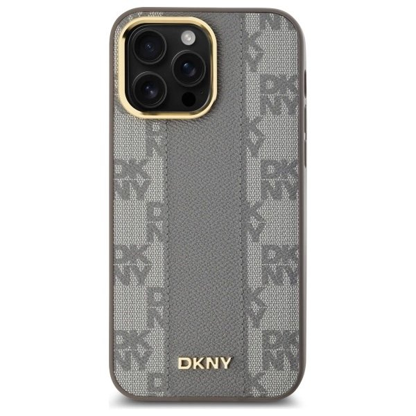 iPhone 14 Pro Max – DKNY Leather Checkered Mono Pattern MagSafe dėklas - Smėlinis 2 iPhone 14 Pro Max – DKNY Leather Checkered Mono Pattern MagSafe dėklas - Smėlinis 2
