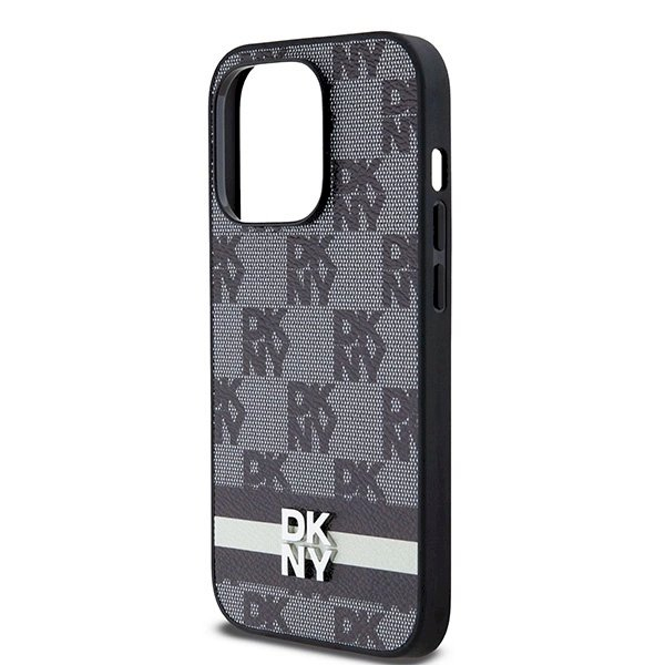 Dėklas DKNY Leather Checkered Mono PatternPrinted Stripes iPhone 14 Pro Case - Juodas 5 Dėklas DKNY Leather Checkered Mono PatternPrinted Stripes iPhone 14 Pro Case - Juodas 5