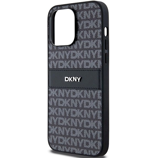 Dėklas DKNY Leather Mono StripeMetal LogoiPhone 14 Pro - Juodas 5 Dėklas DKNY Leather Mono StripeMetal LogoiPhone 14 Pro - Juodas 5