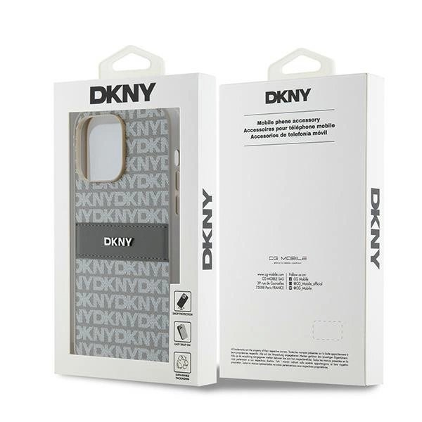 Dėklas DKNY Leather Mono StripeMetal LogoiPhone 14 Pro Max - Smėlinis 7 Dėklas DKNY Leather Mono StripeMetal LogoiPhone 14 Pro Max - Smėlinis 7