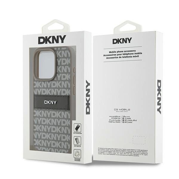 Dėklas DKNY Leather Mono StripeMetal LogoiPhone 15 Pro Max - Smėlinis 7 Dėklas DKNY Leather Mono StripeMetal LogoiPhone 15 Pro Max - Smėlinis 7