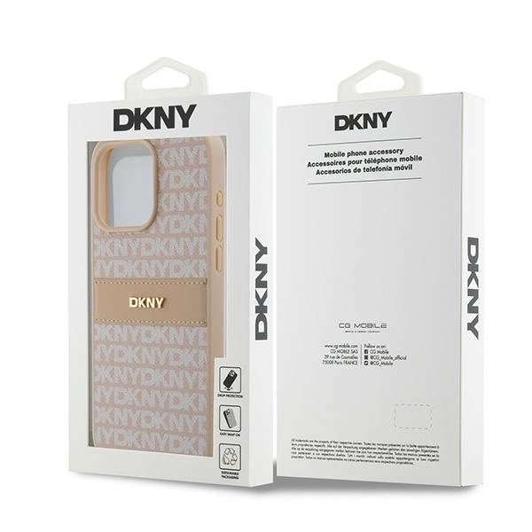 Dėklas DKNY Leather Mono StripeMetal LogoiPhone 15 Pro Max - Rožinis 7 Dėklas DKNY Leather Mono StripeMetal LogoiPhone 15 Pro Max - Rožinis 7