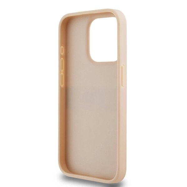 Dėklas DKNY Leather Mono StripeMetal LogoiPhone 15 Pro - Rožinis 6 Dėklas DKNY Leather Mono StripeMetal LogoiPhone 15 Pro - Rožinis 6