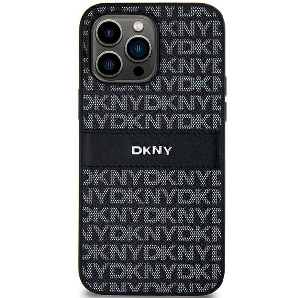 Dėklas DKNY Leather Mono StripeMetal LogoSamsung Galaxy S24 - Juodas Dėklas DKNY Leather Mono StripeMetal LogoSamsung Galaxy S24 - Juodas