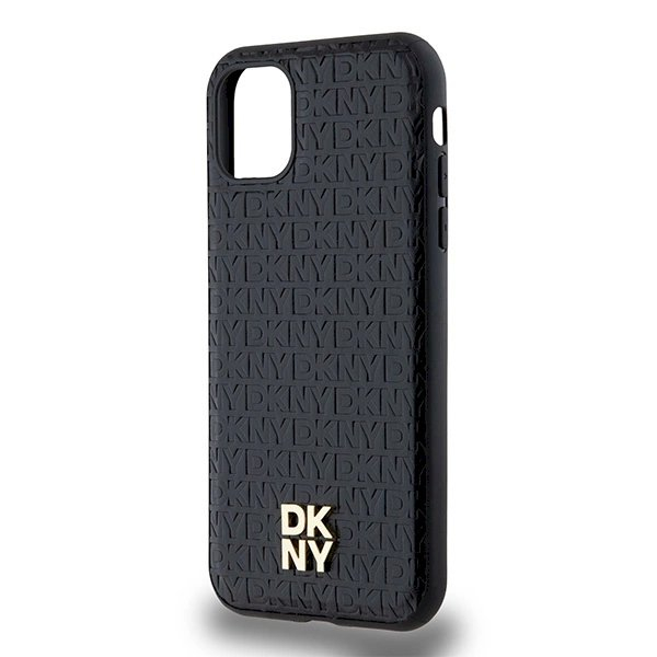 Dėklas DKNY Leather Monogram Pattern Metal Logo MagSafeiPhone 11 / Xr - Juodas 5 Dėklas DKNY Leather Monogram Pattern Metal Logo MagSafeiPhone 11 / Xr - Juodas 5