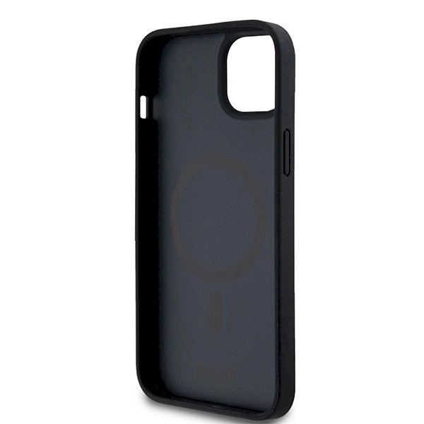 Dėklas DKNY Leather Monogram Pattern Metal Logo MagSafeiPhone 15 Plus / 14 Plus - Juodas 6 Dėklas DKNY Leather Monogram Pattern Metal Logo MagSafeiPhone 15 Plus / 14 Plus - Juodas 6
