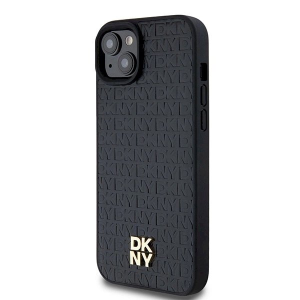 Dėklas DKNY Leather Pattern Metal Logo MagSafeiPhone 15/14/13 - Juodas 1 Dėklas DKNY Leather Pattern Metal Logo MagSafeiPhone 15/14/13 - Juodas 1