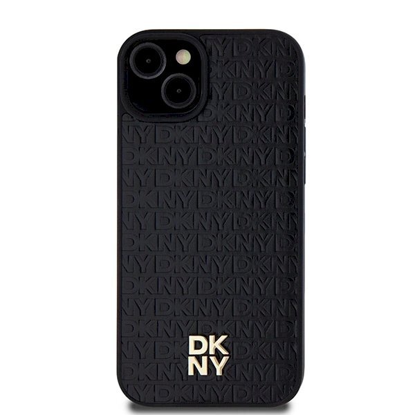 Dėklas DKNY Leather Pattern Metal Logo MagSafeiPhone 15/14/13 - Juodas 2 Dėklas DKNY Leather Pattern Metal Logo MagSafeiPhone 15/14/13 - Juodas 2