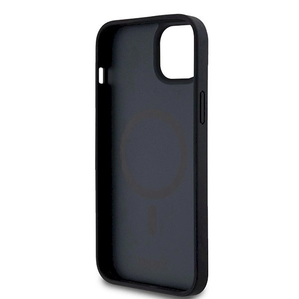 Dėklas DKNY Leather Pattern Metal Logo MagSafeiPhone 15/14/13 - Juodas 6 Dėklas DKNY Leather Pattern Metal Logo MagSafeiPhone 15/14/13 - Juodas 6