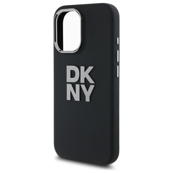 Dėklas DKNY Liquid Silicone Metal Logo iPhone 16 - Juodas 3 Dėklas DKNY Liquid Silicone Metal Logo iPhone 16 - Juodas 3