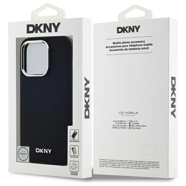 iPhone 14 Pro – DKNY Plain Logo MagSafe dėklas - Juodas 7