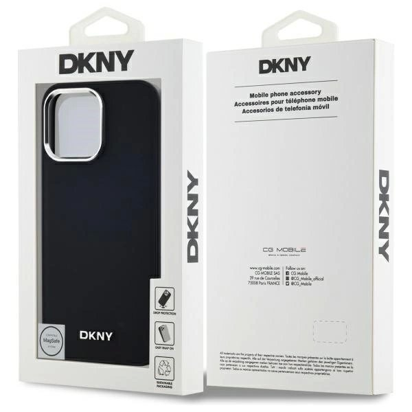 iPhone 14 Pro Max – DKNY Plain Logo MagSafe dėklas - Juodas 7