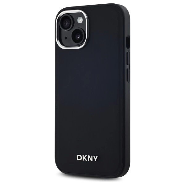 iPhone 15 Plus – DKNY Plain Logo MagSafe dėklas - Juodas 1