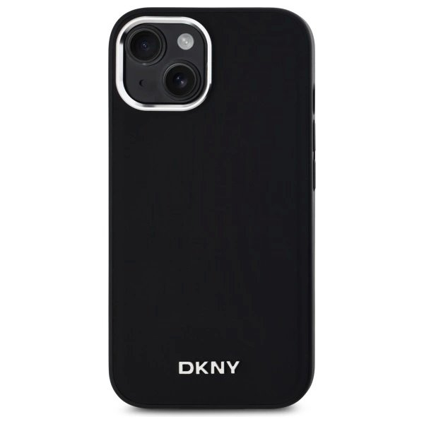 iPhone 15 Plus – DKNY Plain Logo MagSafe dėklas - Juodas 2