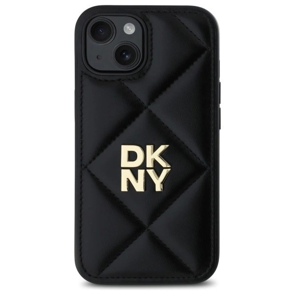 Dėklas DKNY Quilted Stack Logo iPhone 14 - Juodas 2 Dėklas DKNY Quilted Stack Logo iPhone 14 - Juodas 2