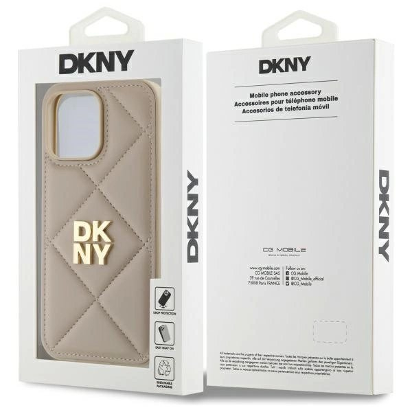 Dėklas DKNY Quilted Stack Logo iPhone 14 Pro Max - Smėlinis 7 Dėklas DKNY Quilted Stack Logo iPhone 14 Pro Max - Smėlinis 7