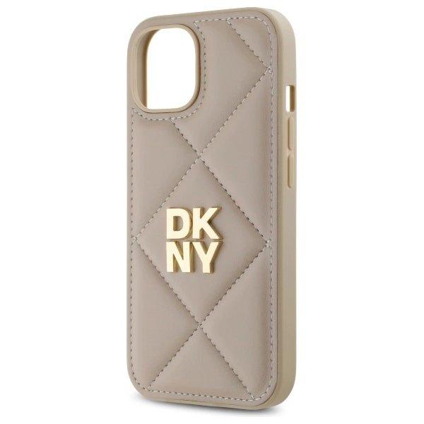 Dėklas DKNY Quilted Stack Logo iPhone 15 - Smėlinis 5 Dėklas DKNY Quilted Stack Logo iPhone 15 - Smėlinis 5