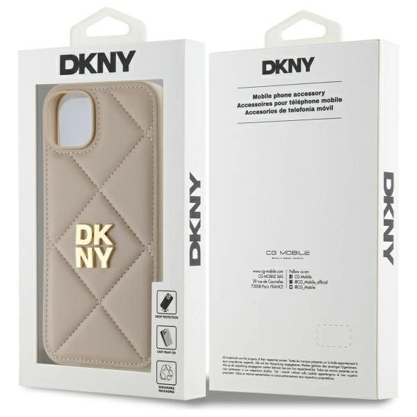 Dėklas DKNY Quilted Stack Logo iPhone 15 Plus - Smėlinis 7 Dėklas DKNY Quilted Stack Logo iPhone 15 Plus - Smėlinis 7