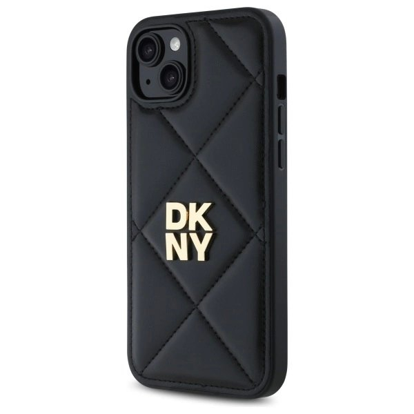 Dėklas DKNY Quilted Stack Logo iPhone 15 Plus - Juodas 1 Dėklas DKNY Quilted Stack Logo iPhone 15 Plus - Juodas 1