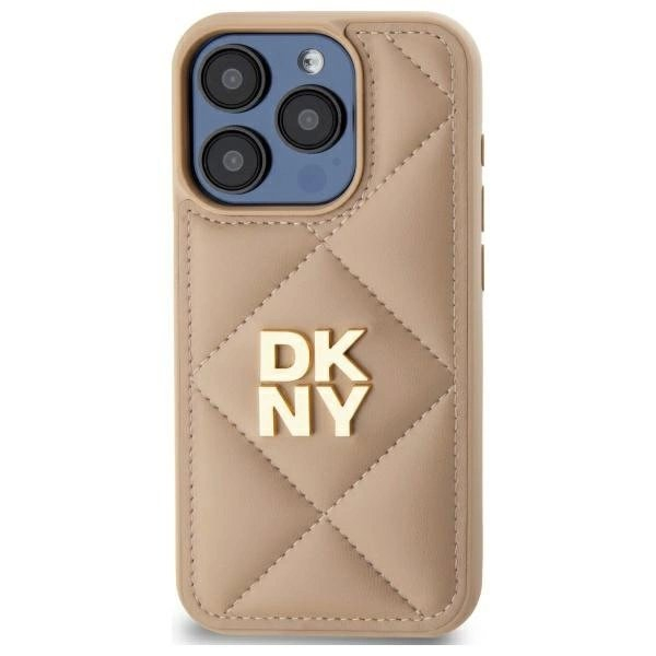 Dėklas DKNY Quilted Stack Logo iPhone 15 Pro - Smėlinis 2 Dėklas DKNY Quilted Stack Logo iPhone 15 Pro - Smėlinis 2