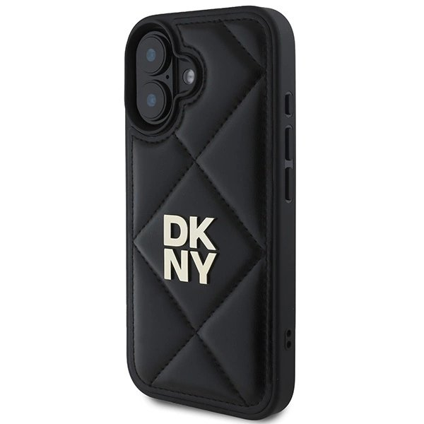 Dėklas DKNY Quilted Stack Logo iPhone 16 - Juodas 1 Dėklas DKNY Quilted Stack Logo iPhone 16 - Juodas 1
