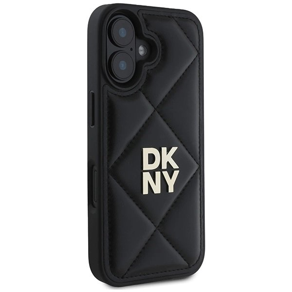 Dėklas DKNY Quilted Stack Logo iPhone 16 - Juodas 3 Dėklas DKNY Quilted Stack Logo iPhone 16 - Juodas 3