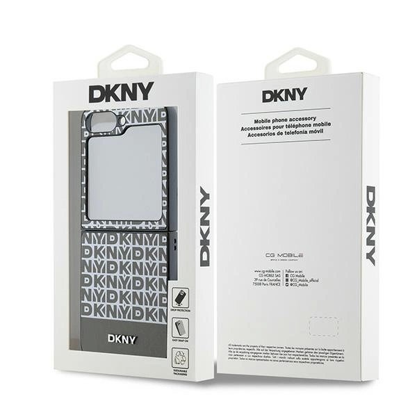 DKNY Repeat Pattern Bottom Stripe Dėklas Samsung Galaxy Z Flip 6 - Rudas 7 DKNY Repeat Pattern Bottom Stripe Dėklas Samsung Galaxy Z Flip 6 - Rudas 7