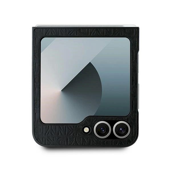 DKNY Repeat Pattern Stack Logo Dėklas Samsung Galaxy Z Flip6 - Juodas 2