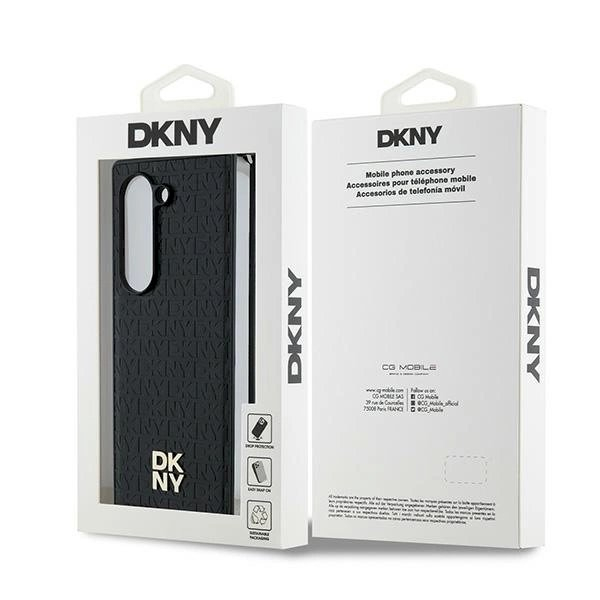 DKNY Repeat Pattern Stack Logo Dėklas Samsung Galaxy Z Fold6 - Juodas 6 DKNY Repeat Pattern Stack Logo Dėklas Samsung Galaxy Z Fold6 - Juodas 6