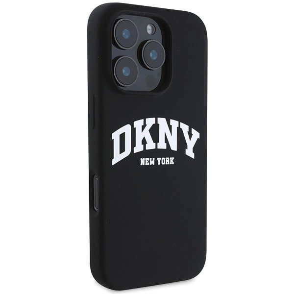 Dėklas DKNY Silicone White Printed Logo MagSafe  iPhone 16 Pro Max - Juodas 3 Dėklas DKNY Silicone White Printed Logo MagSafe  iPhone 16 Pro Max - Juodas 3