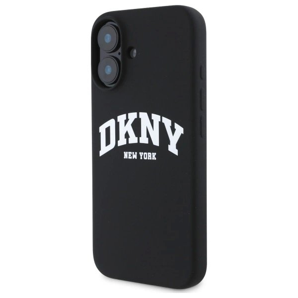 Dėklas DKNY Silicone White Printed Logo MagSafe iPhone 16 - Juodas 1 Dėklas DKNY Silicone White Printed Logo MagSafe iPhone 16 - Juodas 1