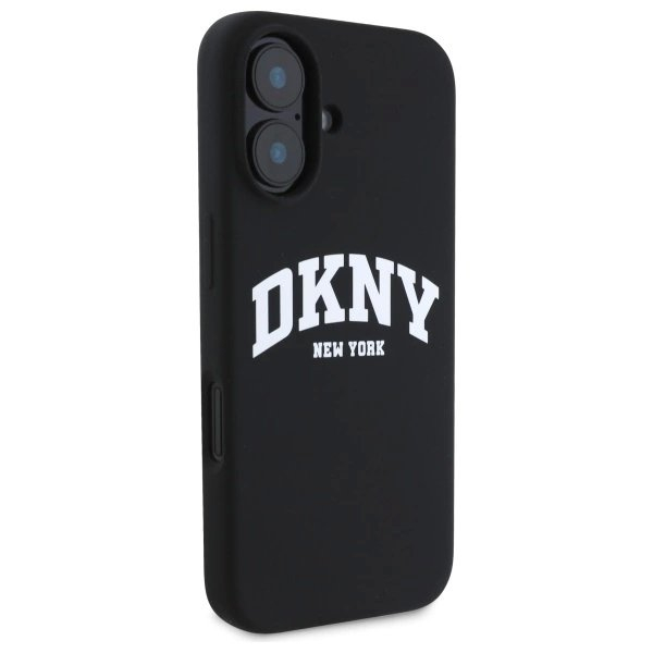 Dėklas DKNY Silicone White Printed Logo MagSafe iPhone 16 - Juodas 3 Dėklas DKNY Silicone White Printed Logo MagSafe iPhone 16 - Juodas 3