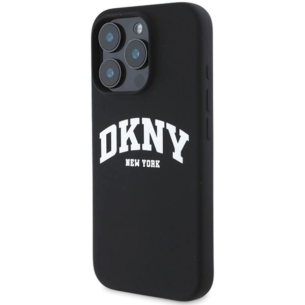 Dėklas DKNY Silicone White Printed Logo MagSafe iPhone 16 Pro - Juodas 1 Dėklas DKNY Silicone White Printed Logo MagSafe iPhone 16 Pro - Juodas 1