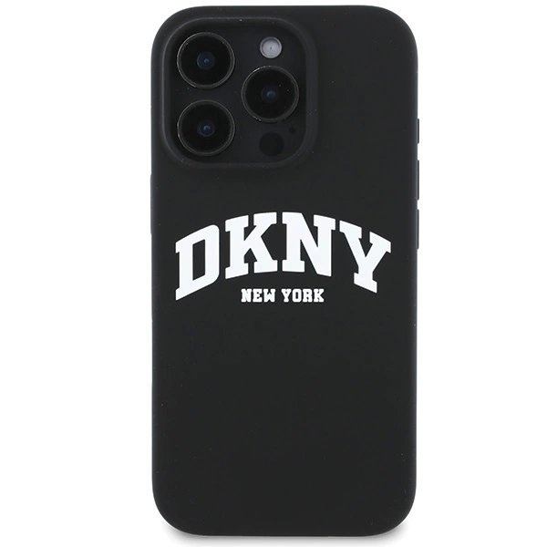 Dėklas DKNY Silicone White Printed Logo MagSafe iPhone 16 Pro - Juodas 2 Dėklas DKNY Silicone White Printed Logo MagSafe iPhone 16 Pro - Juodas 2