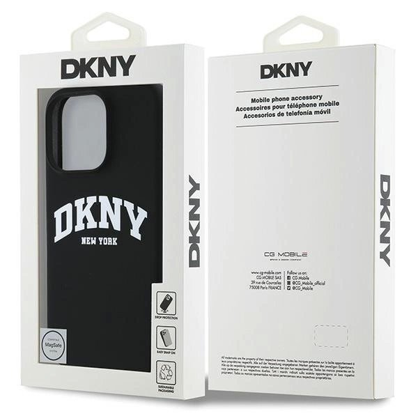 Dėklas DKNY Silicone White Printed Logo MagSafe iPhone 16 Pro - Juodas 7 Dėklas DKNY Silicone White Printed Logo MagSafe iPhone 16 Pro - Juodas 7