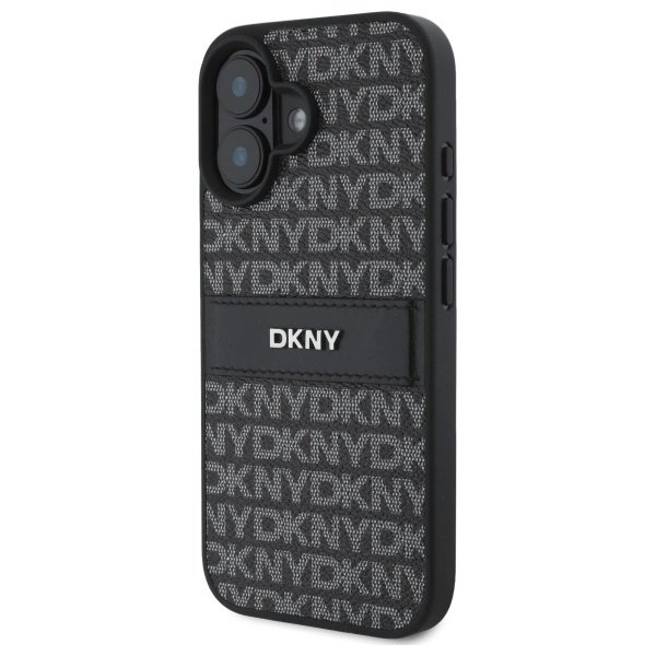 Dėklas DKNY Texture Pattern Tonal Stripe iPhone 16 - Juodas 1 Dėklas DKNY Texture Pattern Tonal Stripe iPhone 16 - Juodas 1