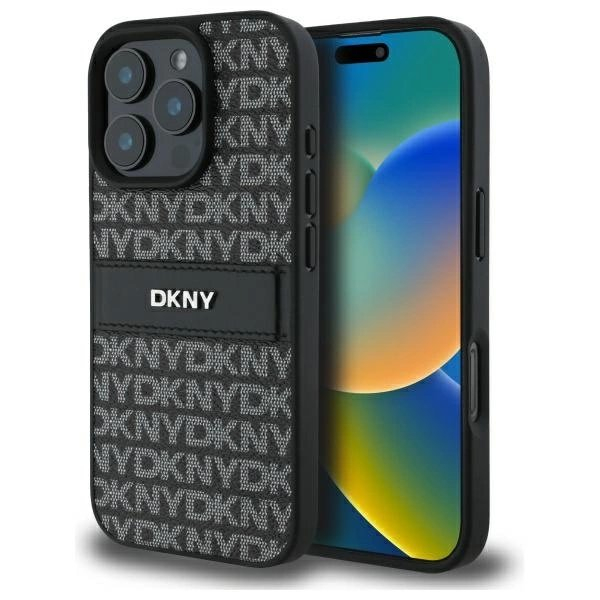 Dėklas DKNY Texture Pattern Tonal Stripe iPhone 16 Pro Max - Juodas Dėklas DKNY Texture Pattern Tonal Stripe iPhone 16 Pro Max - Juodas
