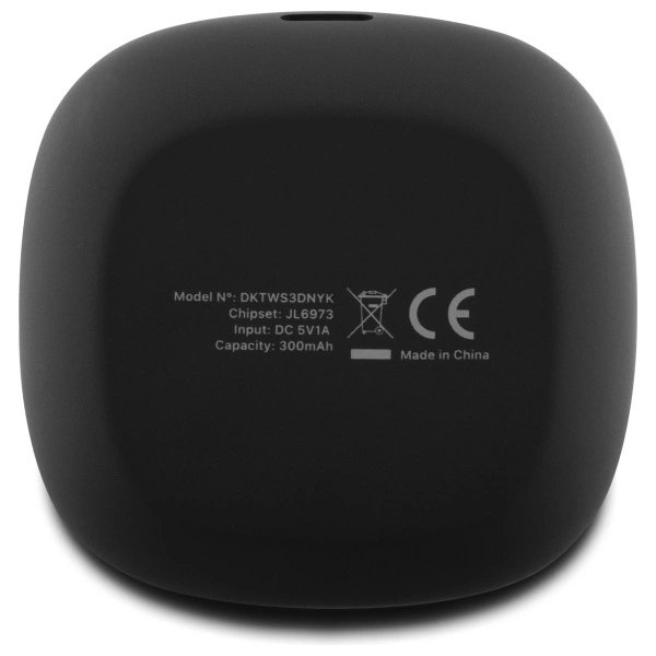 DKNY TWS BT 3D Rubber Matte Finish Bluetooth Headphones – juodas 2