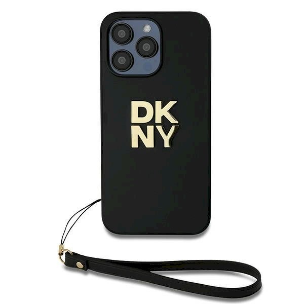 Dėklas DKNY Wrist Strap Stock Logo iPhone 14 Pro Max - Juodas 1 Dėklas DKNY Wrist Strap Stock Logo iPhone 14 Pro Max - Juodas 1