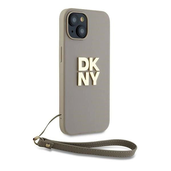 Dėklas DKNY Wrist Strap Stock Logo iPhone 15 / 14 / 13 - Smėlinis 2 Dėklas DKNY Wrist Strap Stock Logo iPhone 15 / 14 / 13 - Smėlinis 2