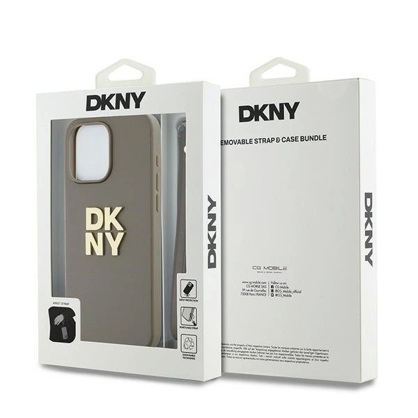 Dėklas DKNY Wrist Strap Stock Logo iPhone 15 Pro Max - Smėlinis 6 Dėklas DKNY Wrist Strap Stock Logo iPhone 15 Pro Max - Smėlinis 6