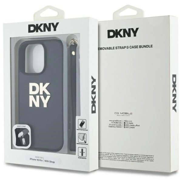Dėklas DKNY Wrist Strap Stock Logo iPhone 16 Pro Max  - Juodas 6 Dėklas DKNY Wrist Strap Stock Logo iPhone 16 Pro Max  - Juodas 6