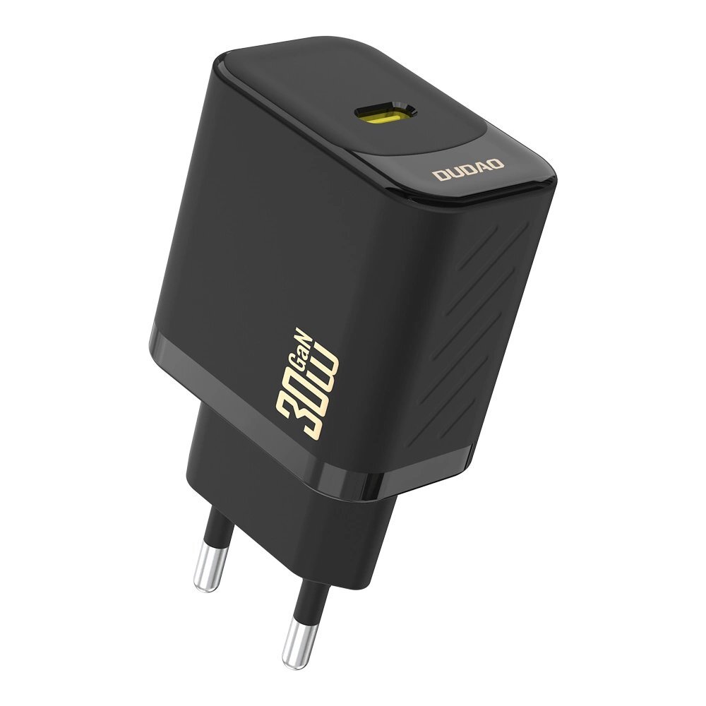 Sieninis įkroviklis Dudao A27P 30 W PD GaN USB-C – juodas Sieninis įkroviklis Dudao A27P 30 W PD GaN USB-C – juodas