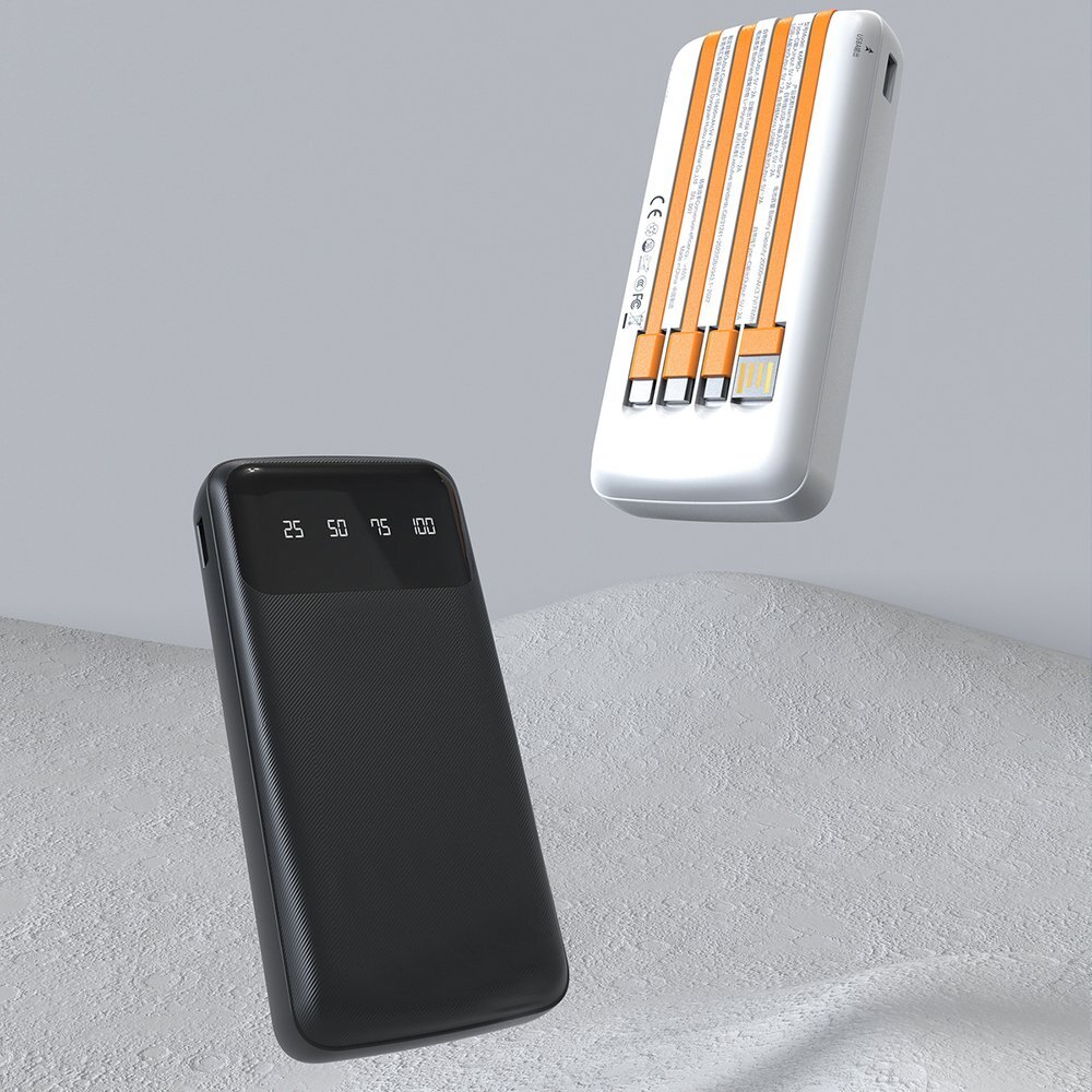 Išorinė baterija Dudao K6Pro 10000 mAh universali su USB, USB-C ir Lightning jungtimis – juoda 4