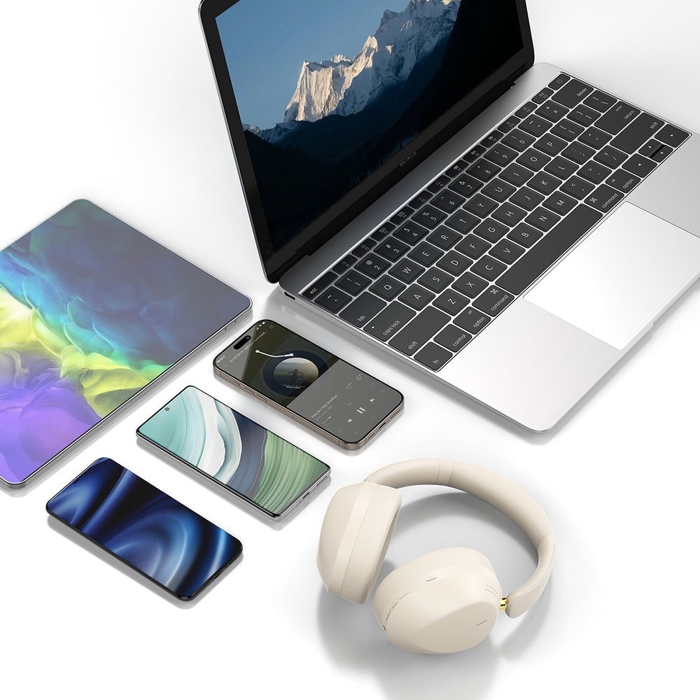 Belaidės ausinės Dudao X22 Max On-Ear Bluetooth su ANC – smėlio spalvos 3 Belaidės ausinės Dudao X22 Max On-Ear Bluetooth su ANC – smėlio spalvos 3