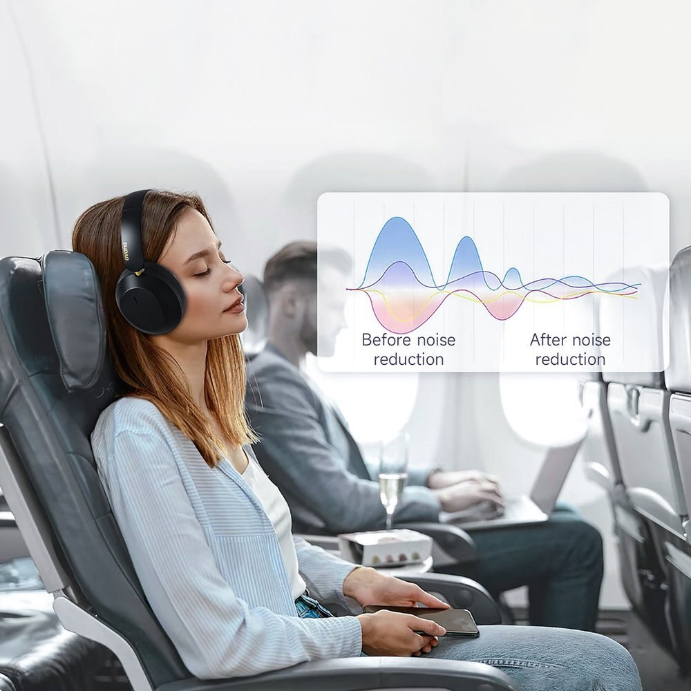 Belaidės ausinės Dudao X22 Max On-Ear Bluetooth su ANC – juodos 4 Belaidės ausinės Dudao X22 Max On-Ear Bluetooth su ANC – juodos 4